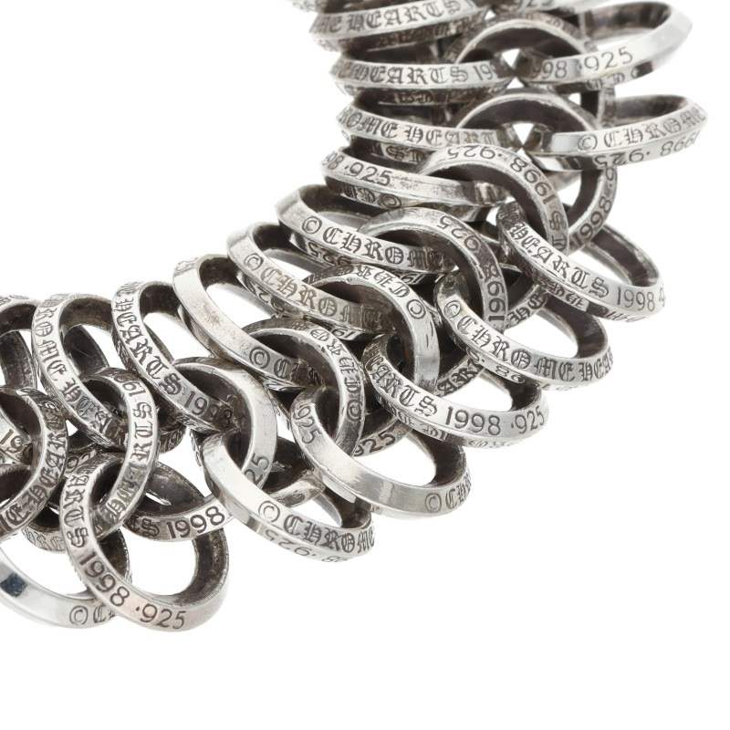 Chrome Hearts DBL MESH LOW #2 B RING Silver Bracelet
