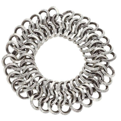 Chrome Hearts DBL MESH LOW #2 B RING Silver Bracelet