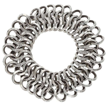 Chrome Hearts DBL MESH LOW #2 B RING Silver Bracelet