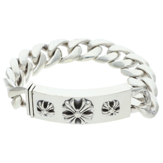 Chrome Hearts ID 3CHX Old Silver Bracelet Size 13LINK
