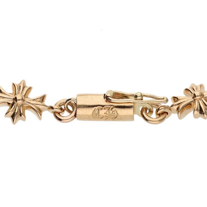 Chrome Hearts 22K Tiny ECH Plus Gold Bracelet Size 11LINK