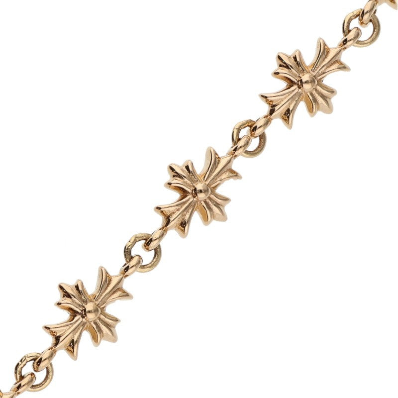 Chrome Hearts 22K Tiny ECH Plus Gold Bracelet Size 11LINK
