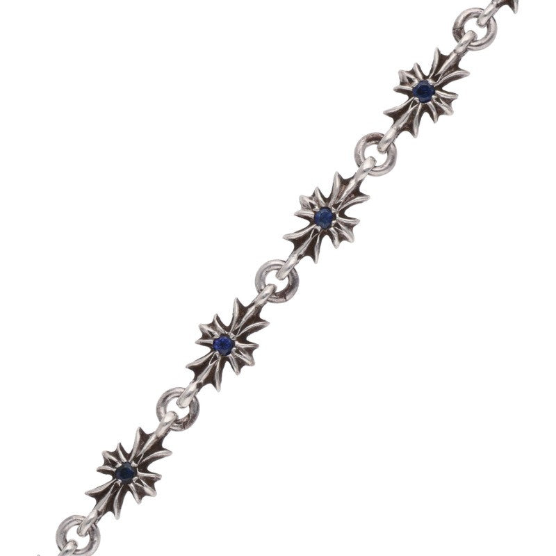 Chrome Hearts Tiny E CH Plus Sapphire Bracelet Size 11LINK