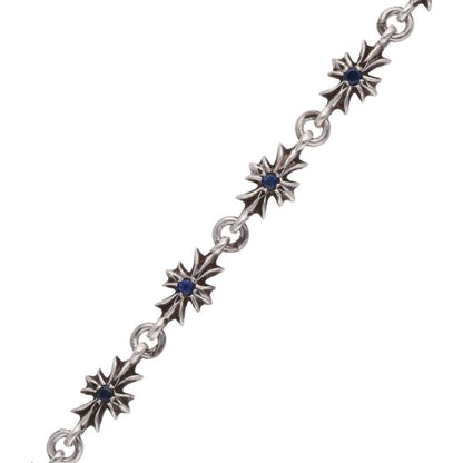 Chrome Hearts Tiny E CH Plus Sapphire Bracelet Size 11LINK