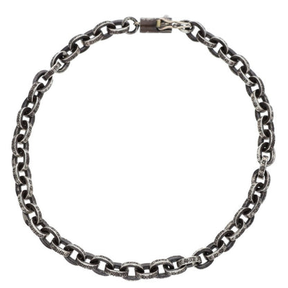 Chrome Hearts Paper Chain Silver Bracelet Size 8 Inch