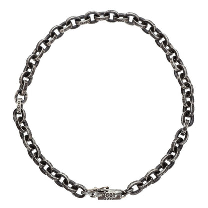 Chrome Hearts Paper Chain Silver Bracelet Size 8 Inch