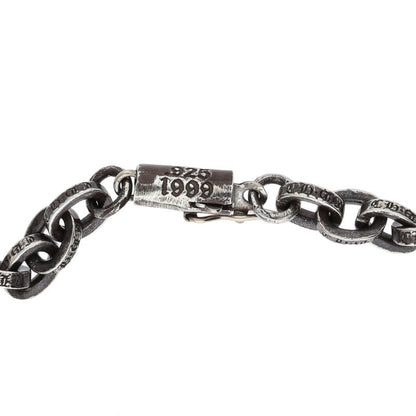 Chrome Hearts Paper Chain Silver Bracelet Size 8 Inch