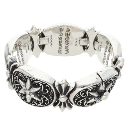 Chrome Hearts TINY OVAL STAR LINK Silver Bracelet Size 4LINK