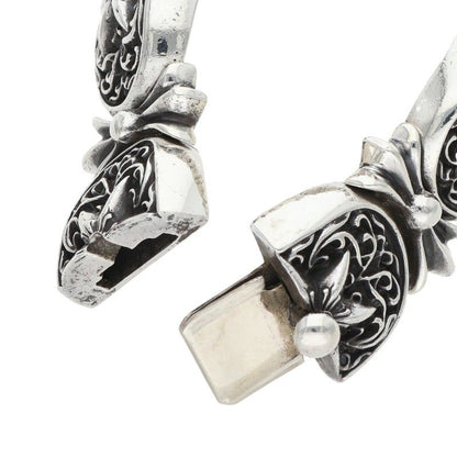Chrome Hearts TINY OVAL STAR LINK Silver Bracelet Size 4LINK