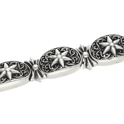 Chrome Hearts TINY OVAL STAR LINK Silver Bracelet Size 4LINK