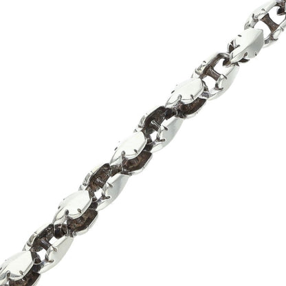 Chrome Hearts Double Fleur Knee Link Silver Bracelet