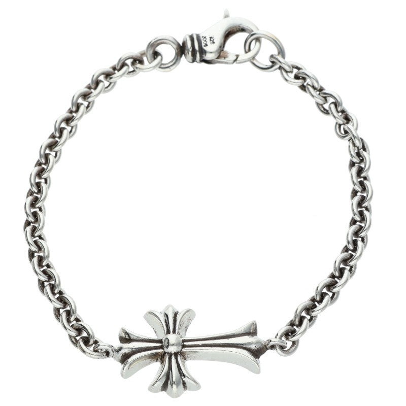 Chrome Hearts Tiny CH Cross Chain Silver Bracelet