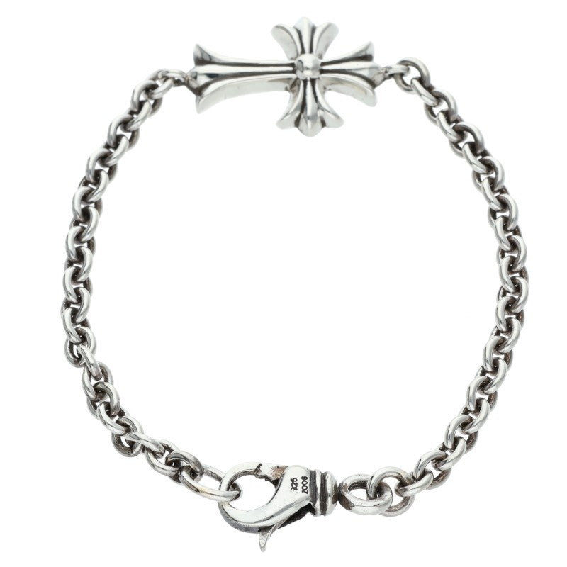 Chrome Hearts Tiny CH Cross Chain Silver Bracelet