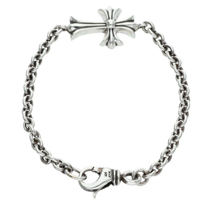 Chrome Hearts Tiny CH Cross Chain Silver Bracelet