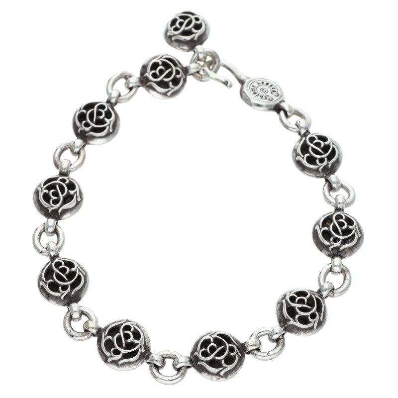 Chrome Hearts #2 Floral Ball Silver Bracelet