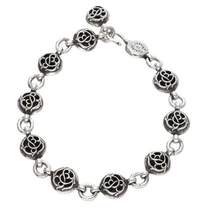 Chrome Hearts #2 Floral Ball Silver Bracelet