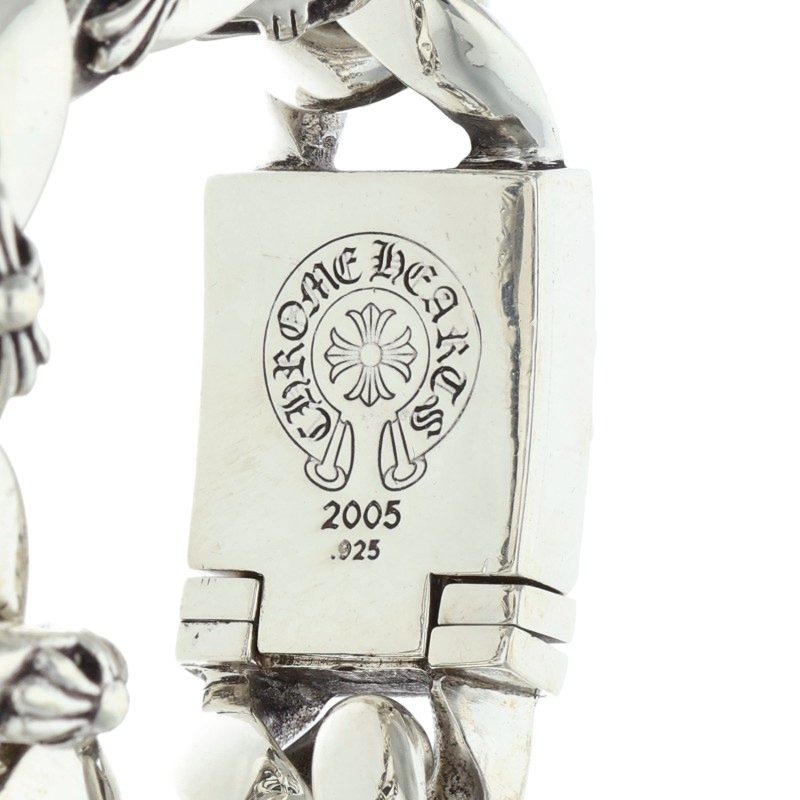 Chrome Hearts CHX Large Box ID Silver Bracelet Size 11LINK