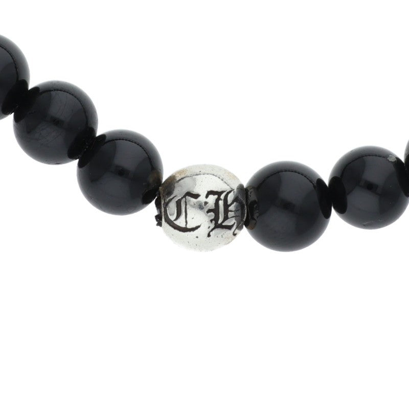 Chrome Hearts 6mm Black Tourmaline Bead Bracelet Multi