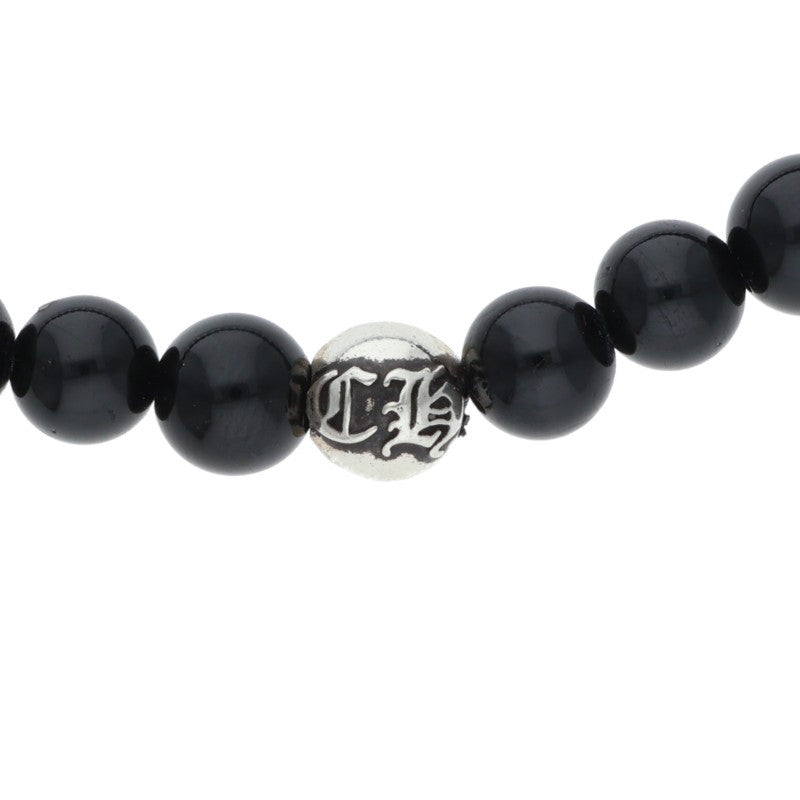 Chrome Hearts 6mm Black Tourmaline Bead Bracelet Multi