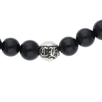 Chrome Hearts 6mm Black Tourmaline Bead Bracelet Multi