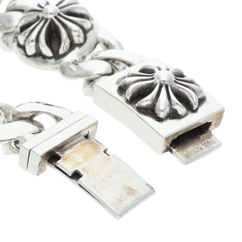 Chrome Hearts CROSS LINK Silver Bracelet Size 6LINK