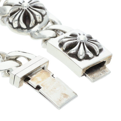 Chrome Hearts CROSS LINK Silver Bracelet Size 6LINK