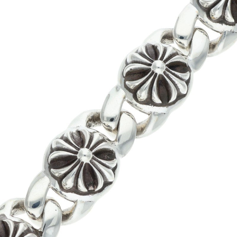 Chrome Hearts CROSS LINK Silver Bracelet Size 6LINK