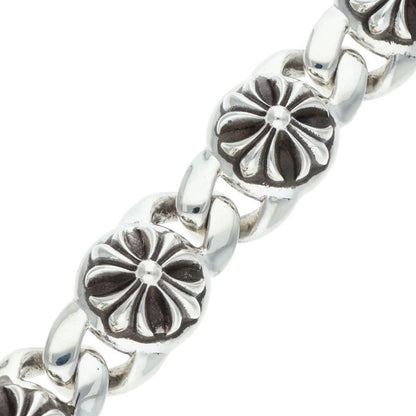 Chrome Hearts CROSS LINK Silver Bracelet Size 6LINK
