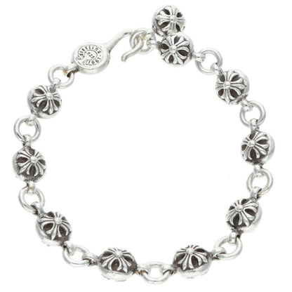 Chrome Hearts #2 Cross Ball Silver Bracelet