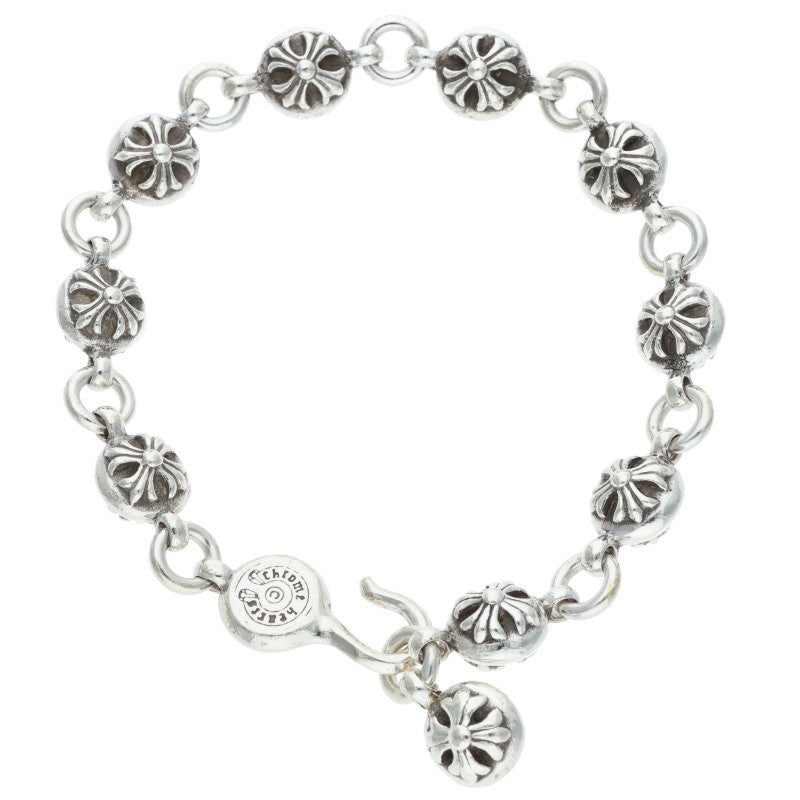 Chrome Hearts #2 Cross Ball Silver Bracelet