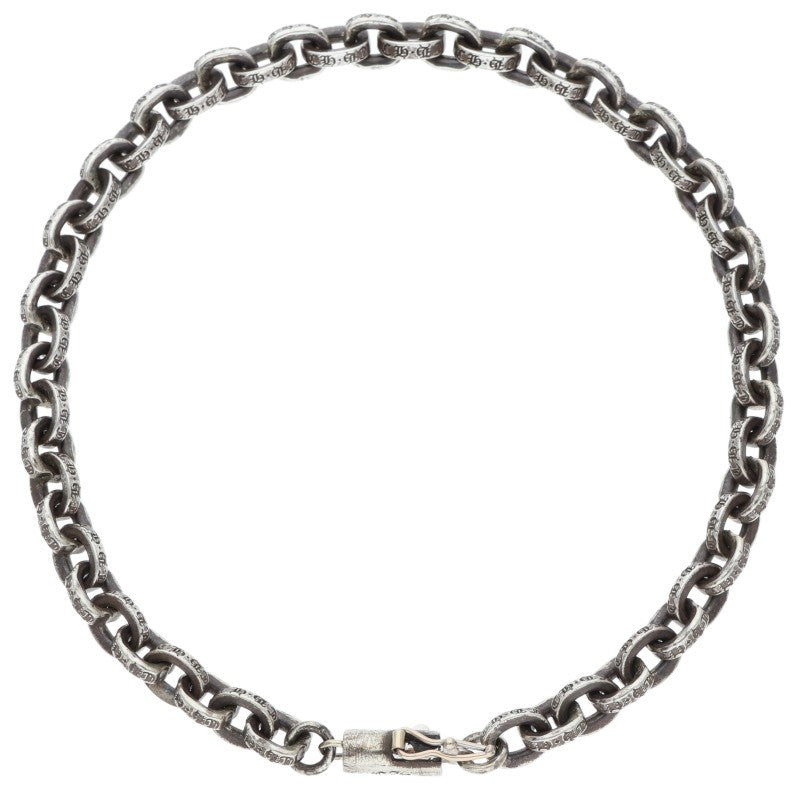 Chrome Hearts PAPER CHAIN Silver Bracelet Size 8 Inch