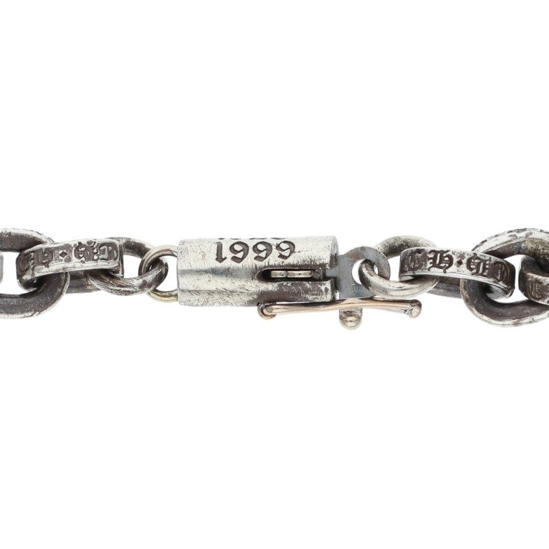 Chrome Hearts PAPER CHAIN Silver Bracelet Size 8 Inch