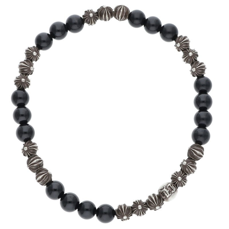 Chrome Hearts 6mm Black Tourmaline Bead Bracelet Size 6