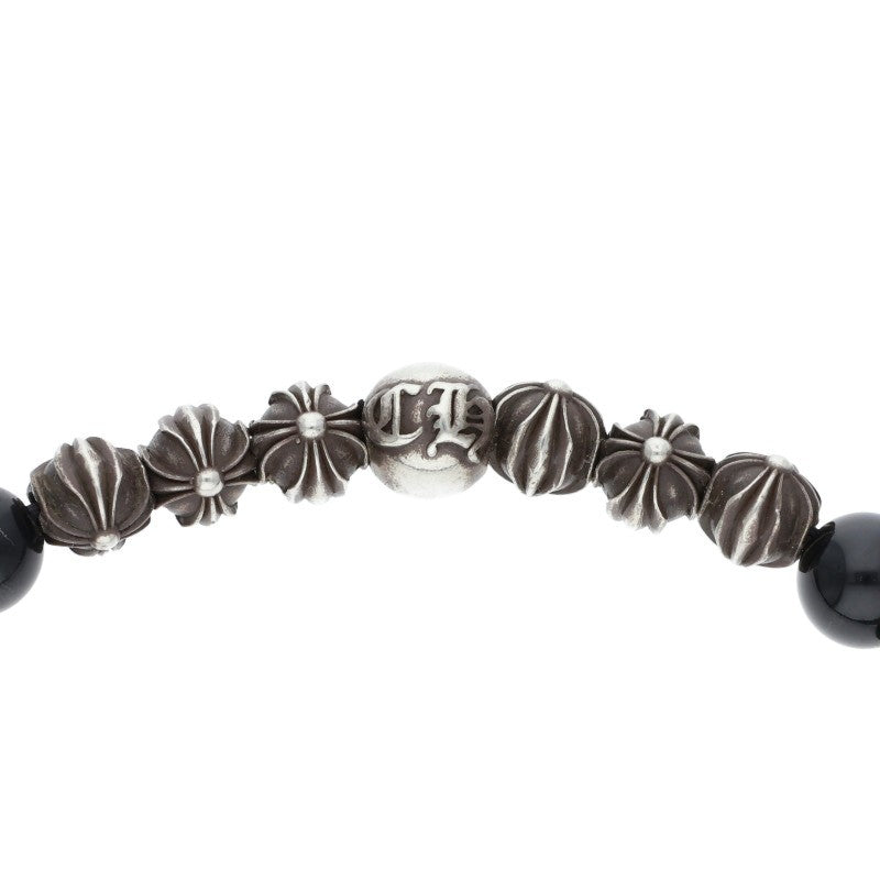Chrome Hearts 6mm Black Tourmaline Bead Bracelet Size 6