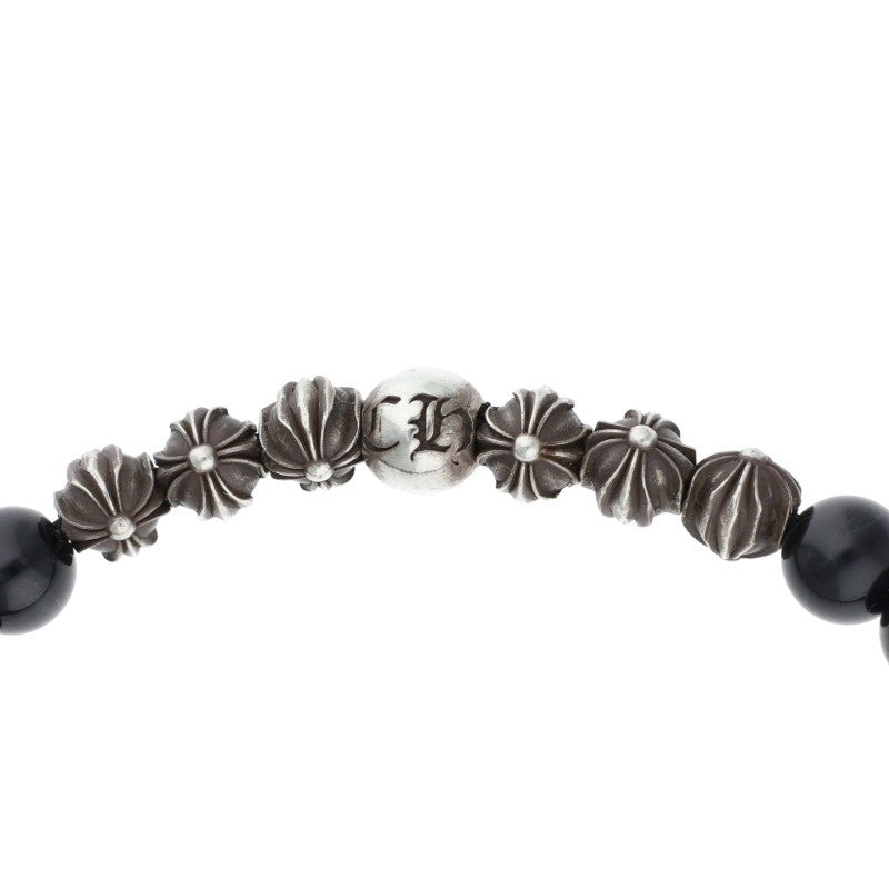 Chrome Hearts 6mm Black Tourmaline Bead Bracelet Size 6