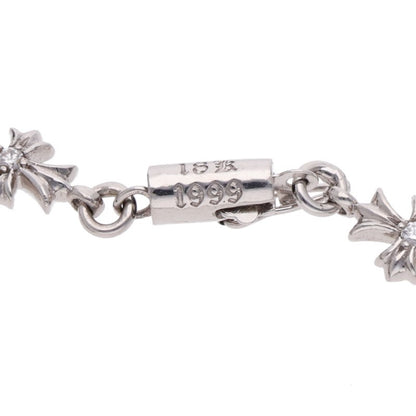 Chrome Hearts 18K Tiny E CH Diamond Bracelet Size 11LINK
