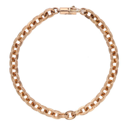 Chrome Hearts 22K Yellow Gold Chain Bracelet Size 6.5INCH