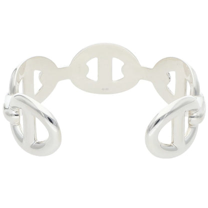 HERMES Chaine d'Ancre GM Enchainee Silver Belt Size SH