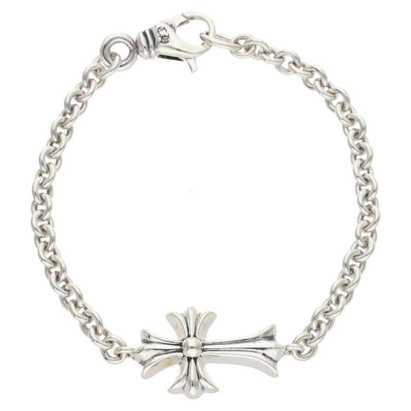 Chrome Hearts Tiny CH Cross Chain Silver Bracelet