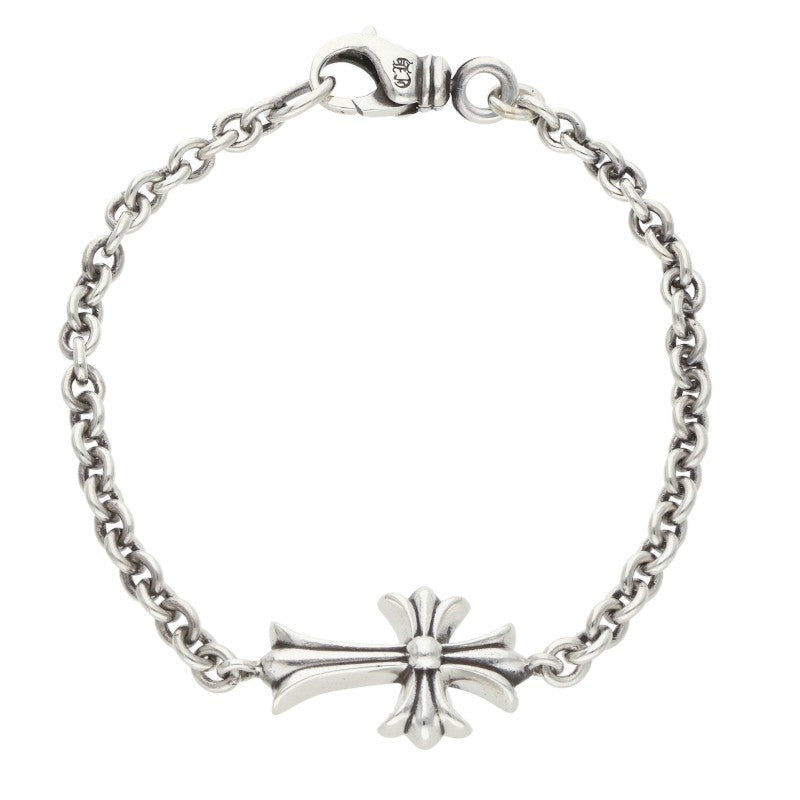 Chrome Hearts Tiny CH Cross Chain Silver Bracelet