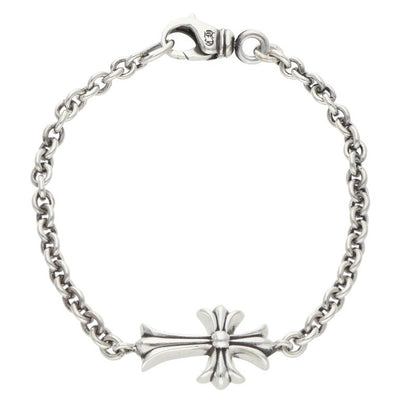 Chrome Hearts Tiny CH Cross Chain Silver Bracelet
