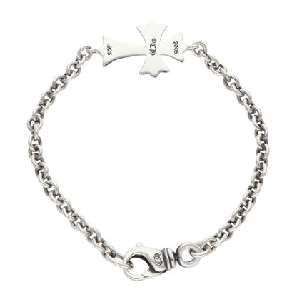 Chrome Hearts Tiny CH Cross Chain Silver Bracelet