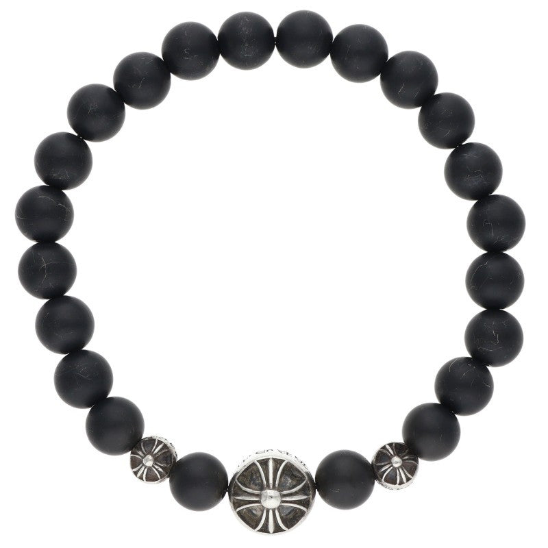 Chrome Hearts 8mm Matte Onyx Bead Bracelet