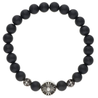 Chrome Hearts 8mm Matte Onyx Bead Bracelet
