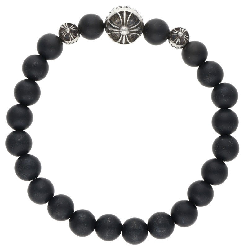 Chrome Hearts 8mm Matte Onyx Bead Bracelet