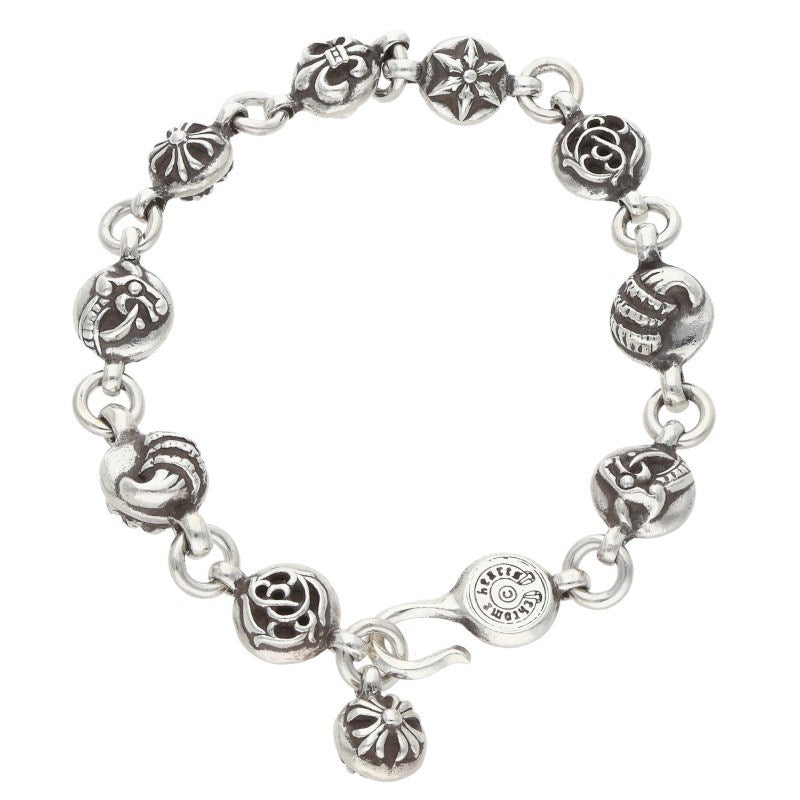 Chrome Hearts No2 Multi Ball Silver Bracelet