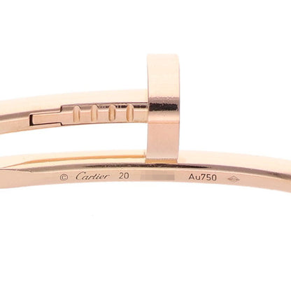 Cartier 18K Juste Un Clou Bracelet Pink Gold Size 20