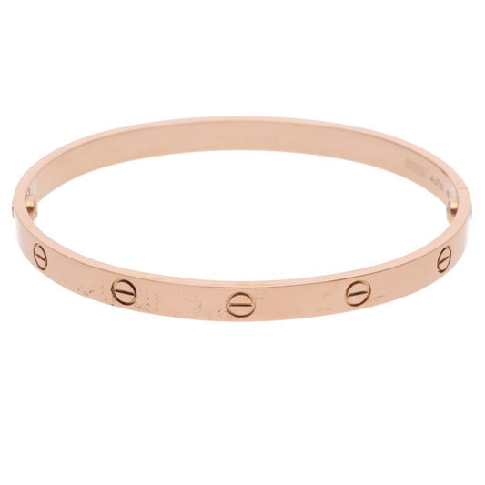 Cartier LOVE BRACELET 18K Pink Gold Bracelet Size 21