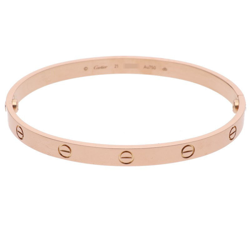 Cartier LOVE BRACELET 18K Pink Gold Bracelet Size 21