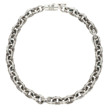 Chrome Hearts PAPER CHAIN Silver Bracelet 925 Size 7 Inch